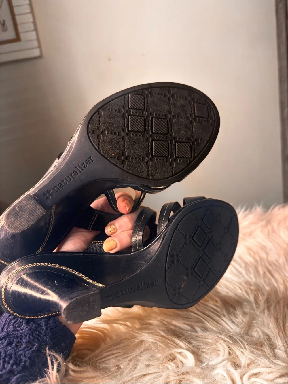 Naturalizer Gisela-stella leather strappy sandal comfort heels